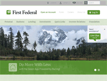 Tablet Screenshot of ourfirstfed.com